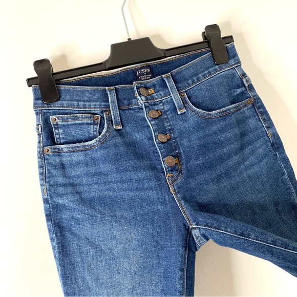 J. Crew 9” Button Fly High Rise Skinny Jeans - Picture 3 of 8